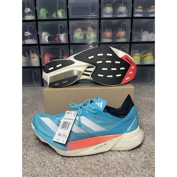 Adidas Adizero Adios Pro 3 'Lucid Cyan' New Running Shoes ID8468 Men’s Size 10.5 - Picture 3 of 7